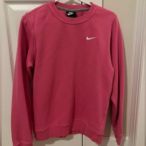 nike crewneck sweater size small color pink